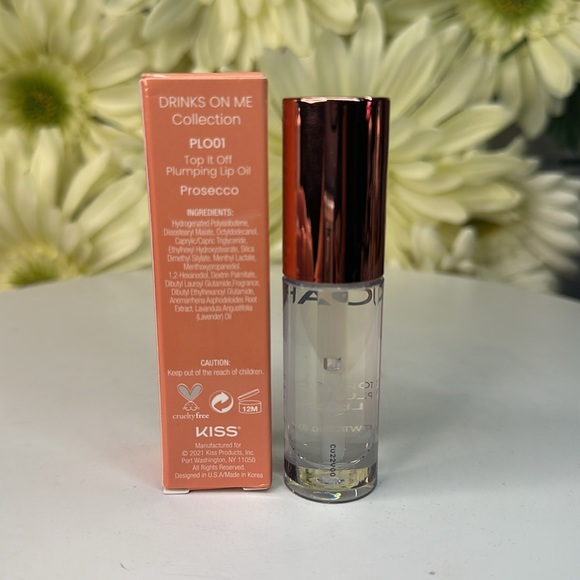 JOAH by kiss “drinks on me collection”Top it off Plumping Lip oil color:Prosecco - Picture 2 of 4